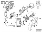 Bosch 0 601 139 003 Gbm 350 Drill 230 V / Eu Spare Parts